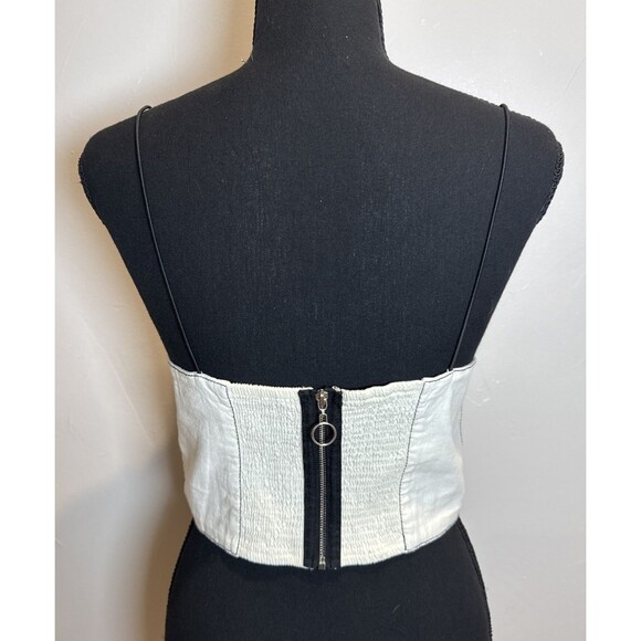 Urban Outfitters Corset Top Off White Cream Women's Size Medium - Picture 5 of 16